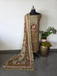Pure ajrakh cotton with Kalamkari handwork yoke salwar - AS22