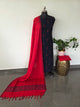 South cotton salwar set with jacquard butta (blue) - HA86