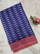 Mercerised warp ikkat saree - WW257