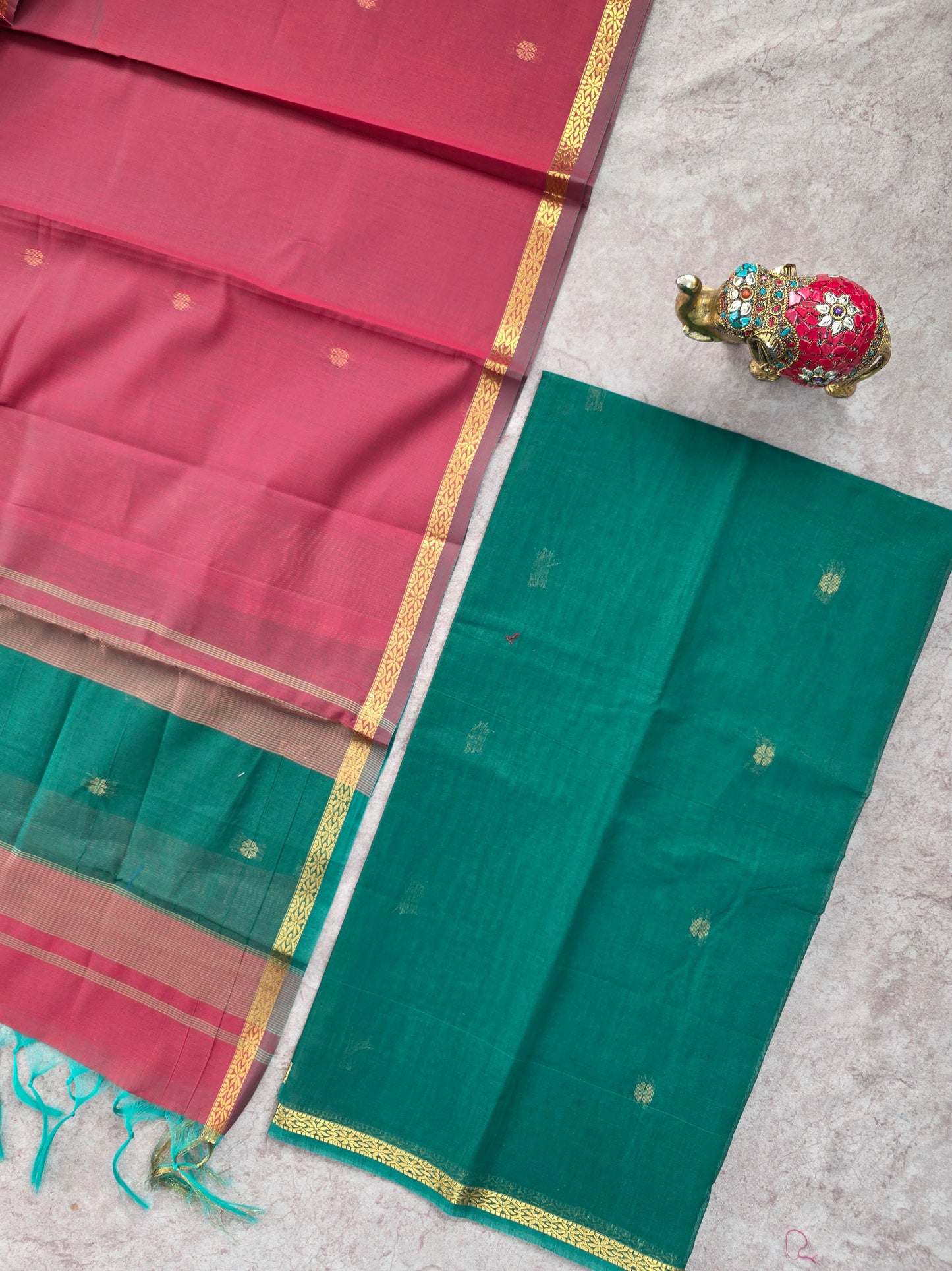 Semi Maheshwari silk salwar set - SM111