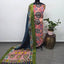 Kalahasthi Handcrafted Penkalamkari bangalore silk set -KH277