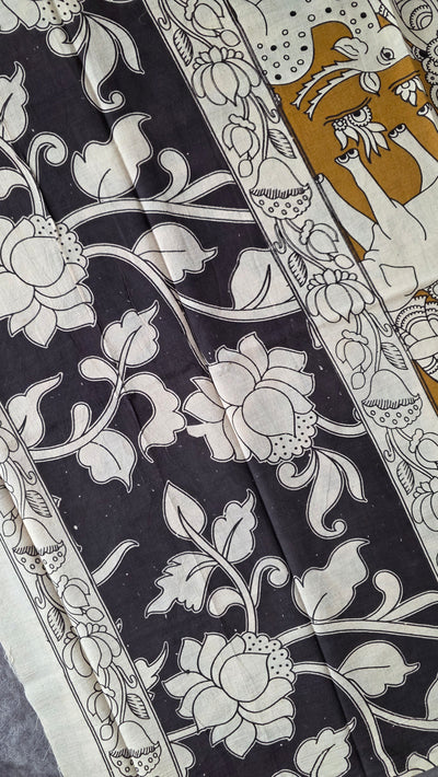 Pure Kalamkari Cotton Salwar Set (2.5 Metres) - Ak371