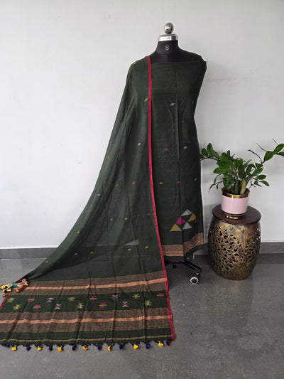 Semi muslin jamdhani salwar set - JMM469