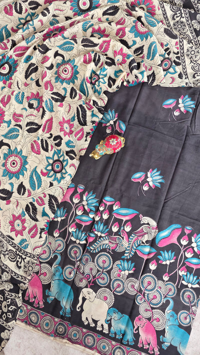 Penkalamkari - inspired kalamkari cotton set - AK238
