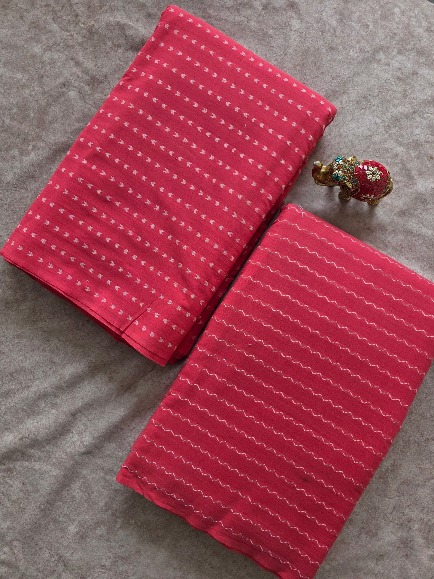 Prewashed south cotton jacquard weave cords set  ( 5 mtrs ) - HRM177