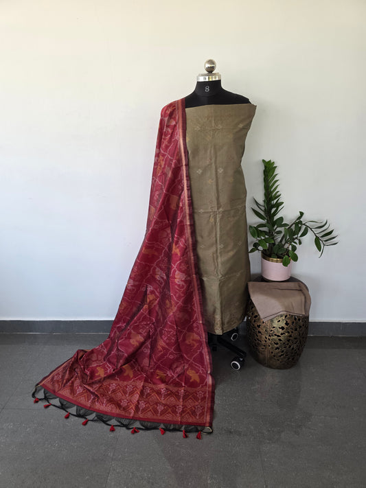 Premium silk cotton patola set - PCP6
