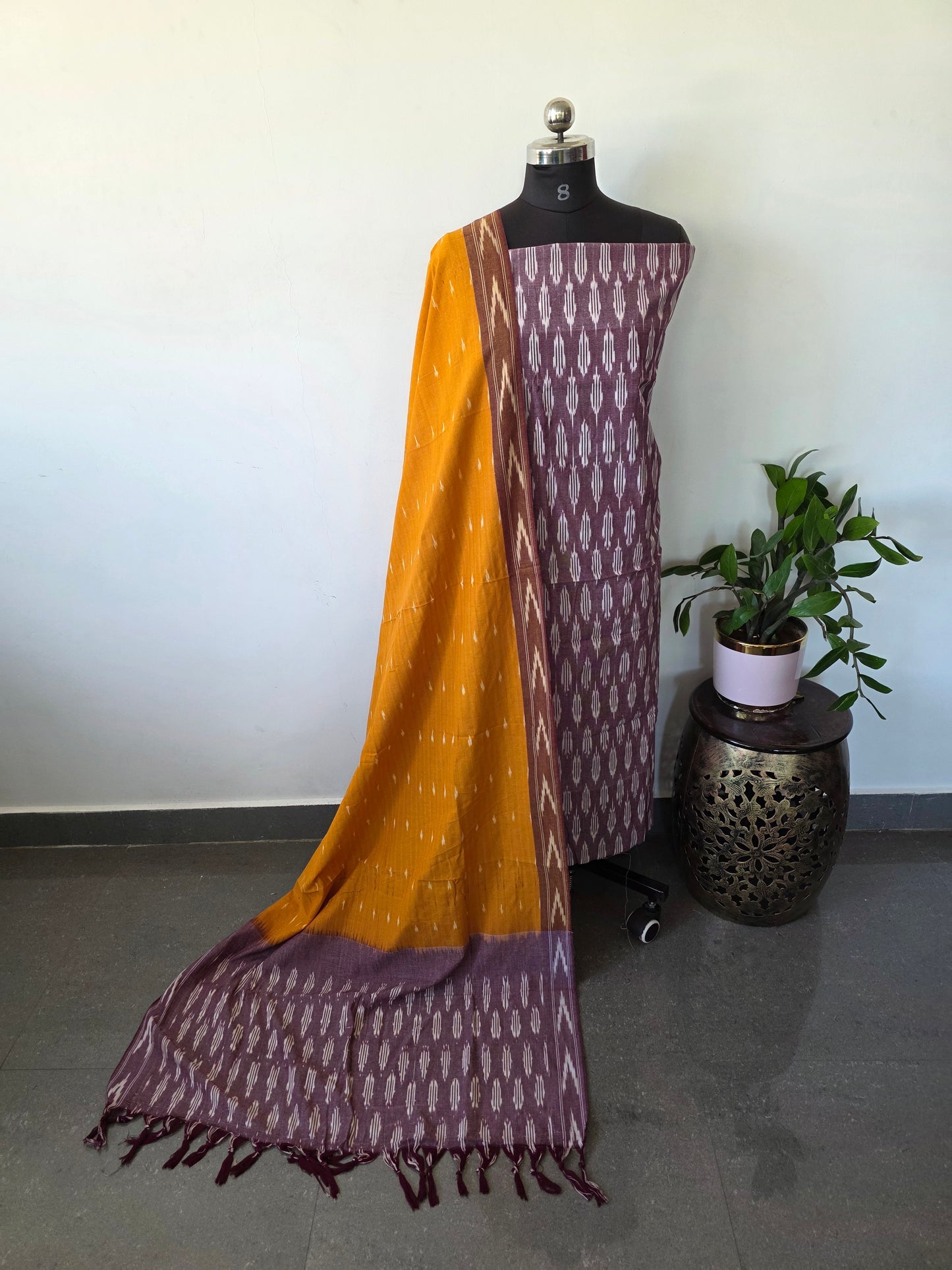 Pochampally ikkat cotton set - KK80