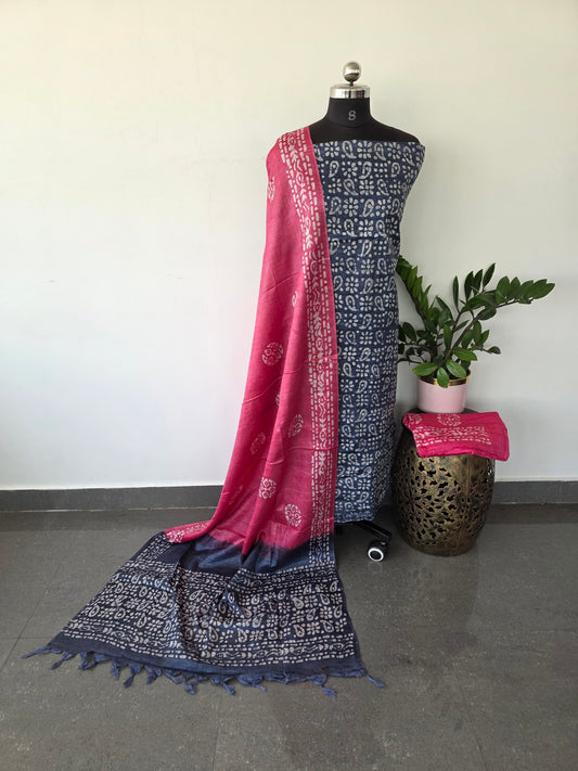 Bhagalpuri batik salwar set - BA46