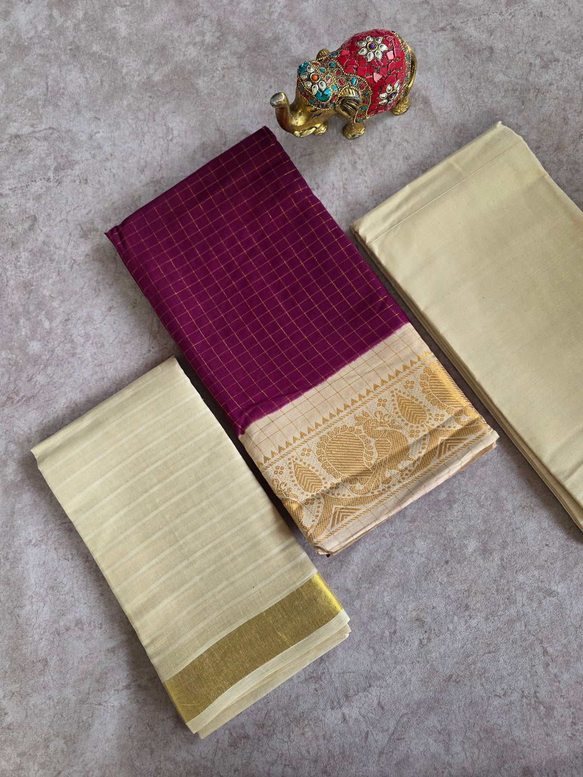 Madurai sungudi zari kattam salwar set -MS126