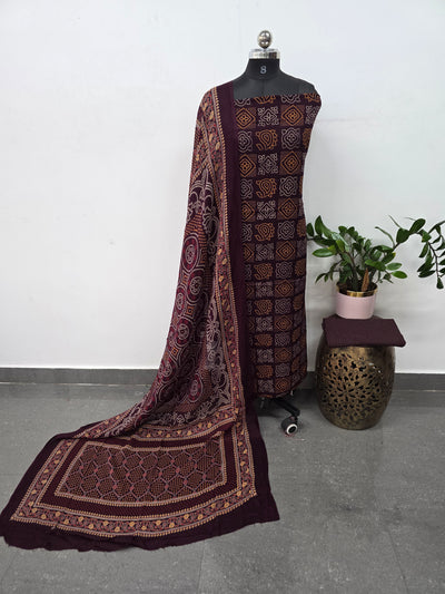 Ajrakh rayon cotton set - VZ54