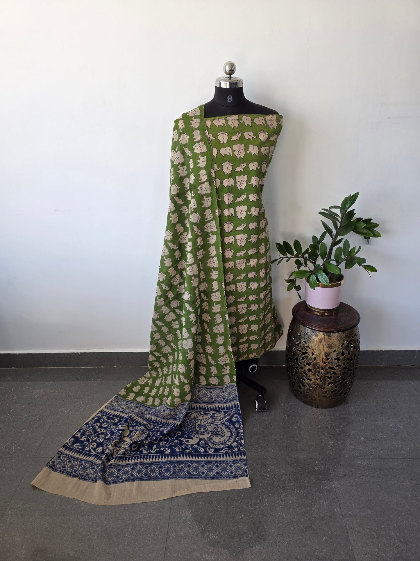 Pure kalamkari cotton salwar ( 2 pc set ) - ES5