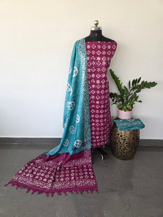 Bhagalpuri batik salwar set - BA43