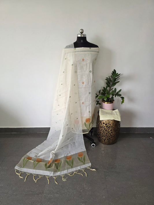 Tulip jamdhani silk set - TJ6