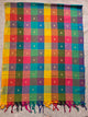 Weaving imperfection Madras kattam prewashed duppatta  -MD175