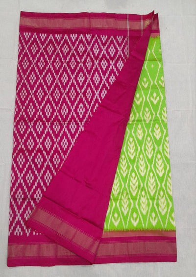 Handloom Mulberry pure Ikkat pattu saree- WW588