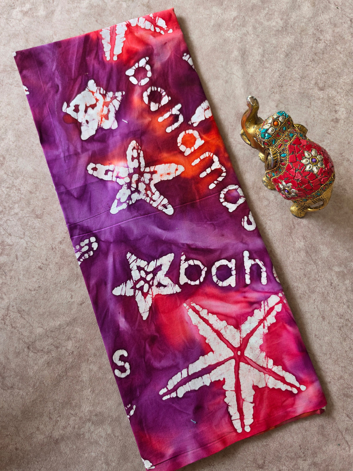 Handcrafted batik cotton running material -HB97