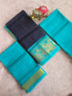 Madurai sungudi zari kattam salwar set(Blue) -MS119