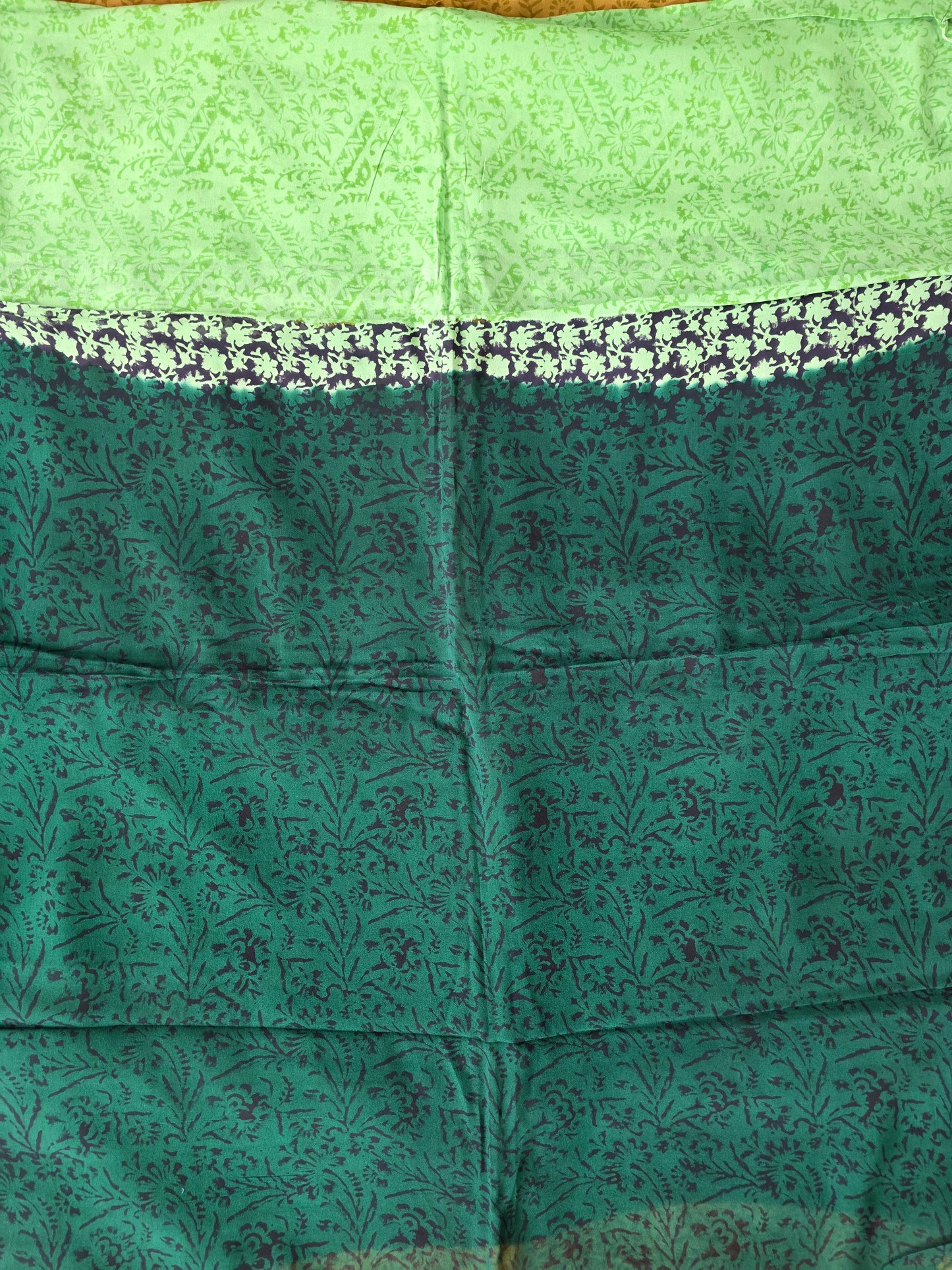 Handblock georgette salwar set - GE192