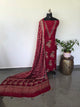 Handcrafted ajrakh modal silk set - HZ272