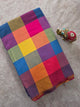Madras kattam prewashed running material (4 inches*4 inches) - MD111