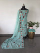 Mul chanderi pichwai embroidery set-FC84