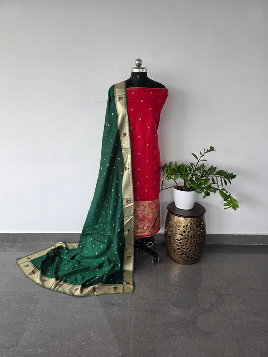 Fancy paithani silk set - UB6