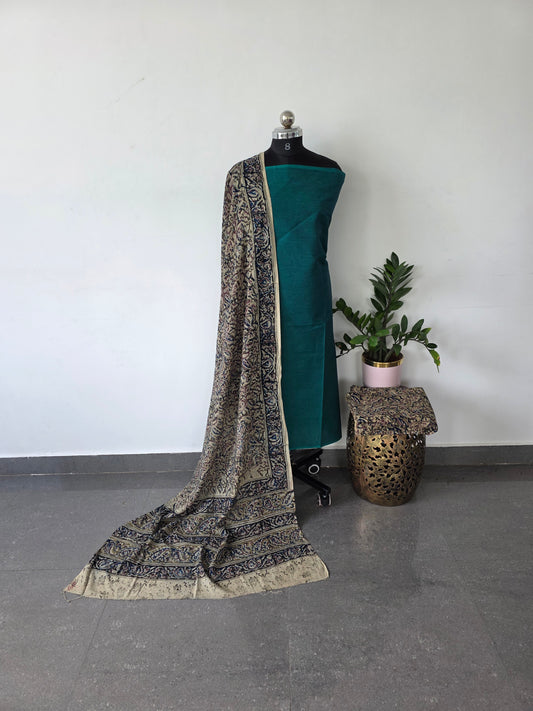Handblock pure kalamkari cotton set  - HA4