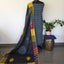 Handcrafted ajrakh cotton top with applique cotton shawl - BAA39