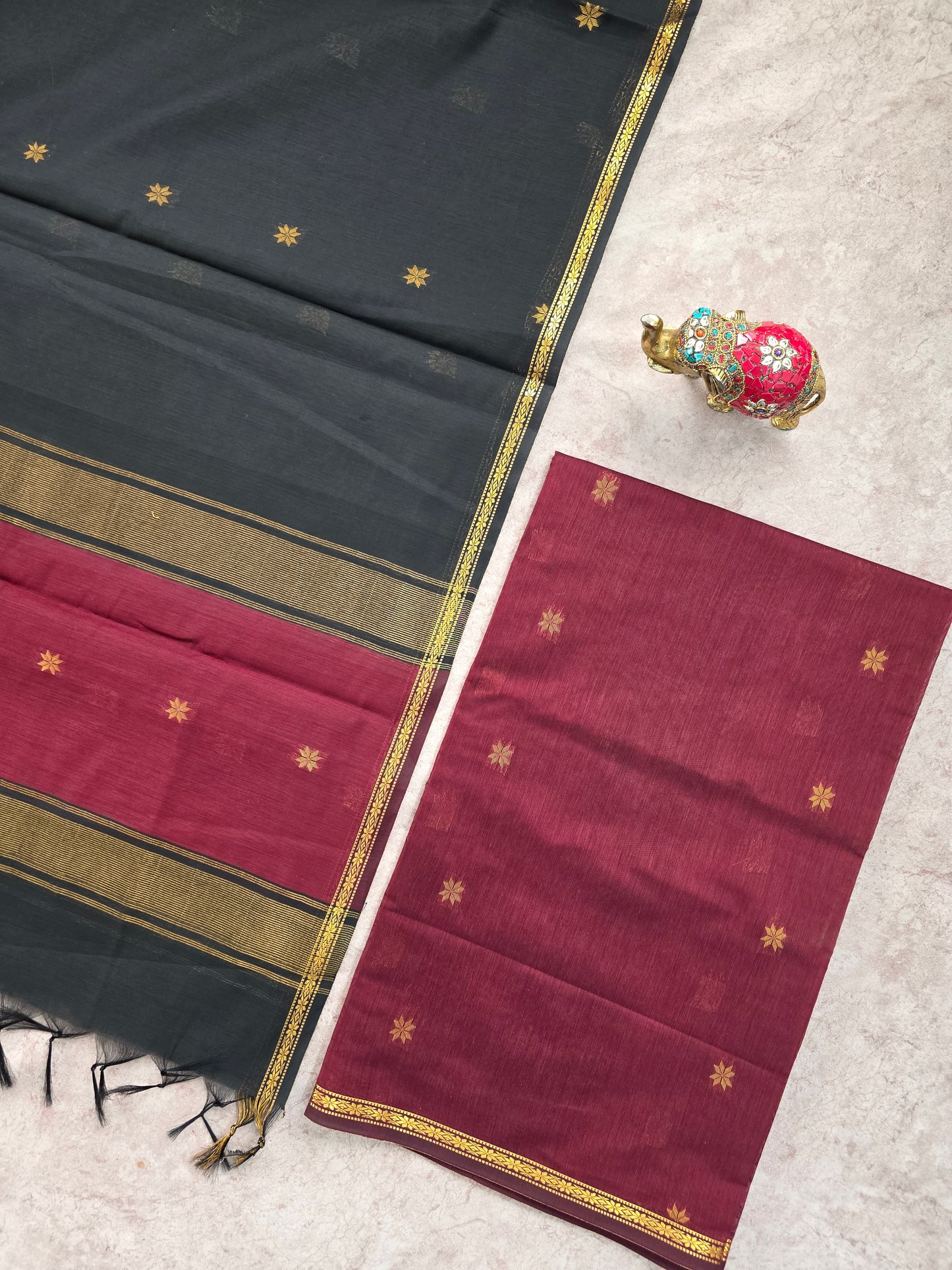 Semi Maheshwari silk salwar set - SM78