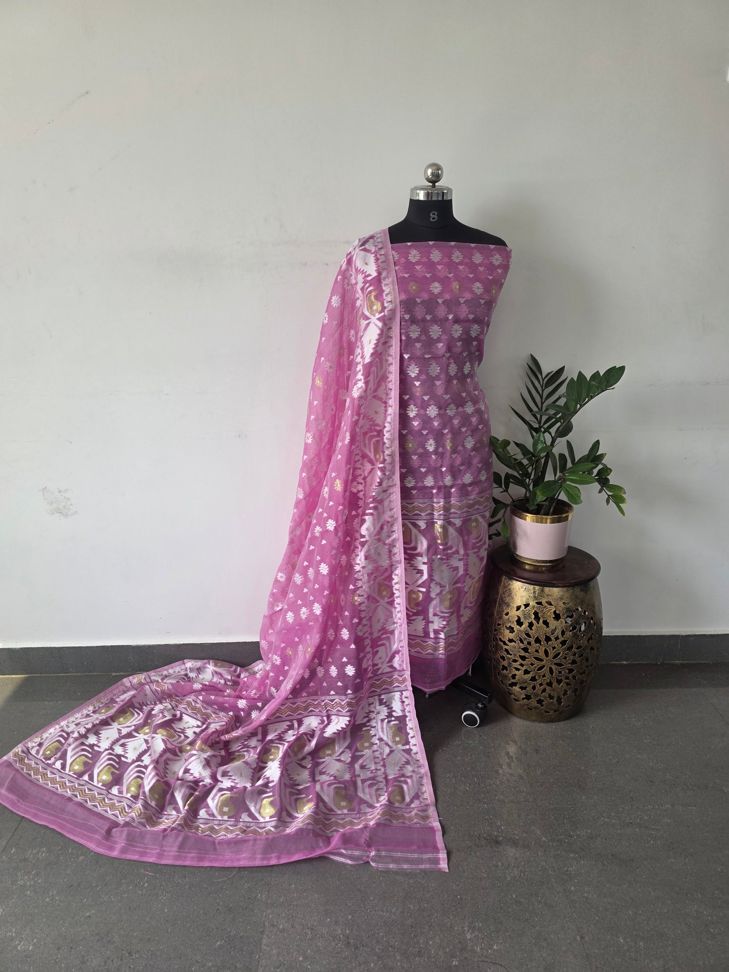 Jamdhani silk cotton set  - 60