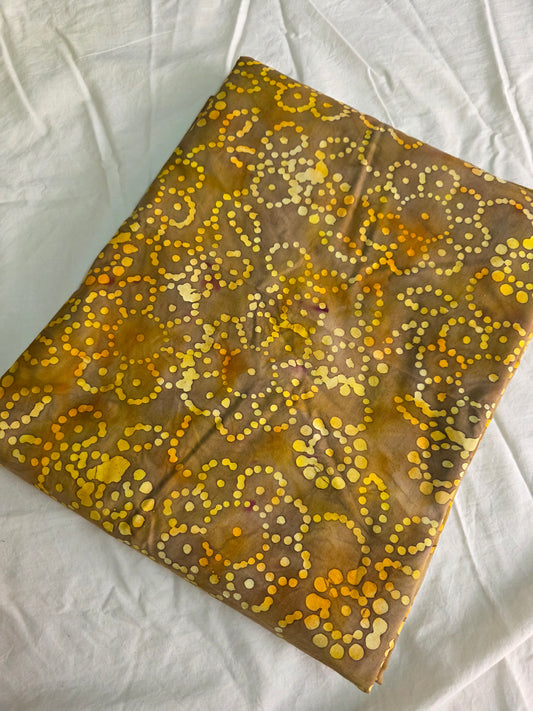 Handcrafted batik cotton running material( 0.5 mtrs)-HB17