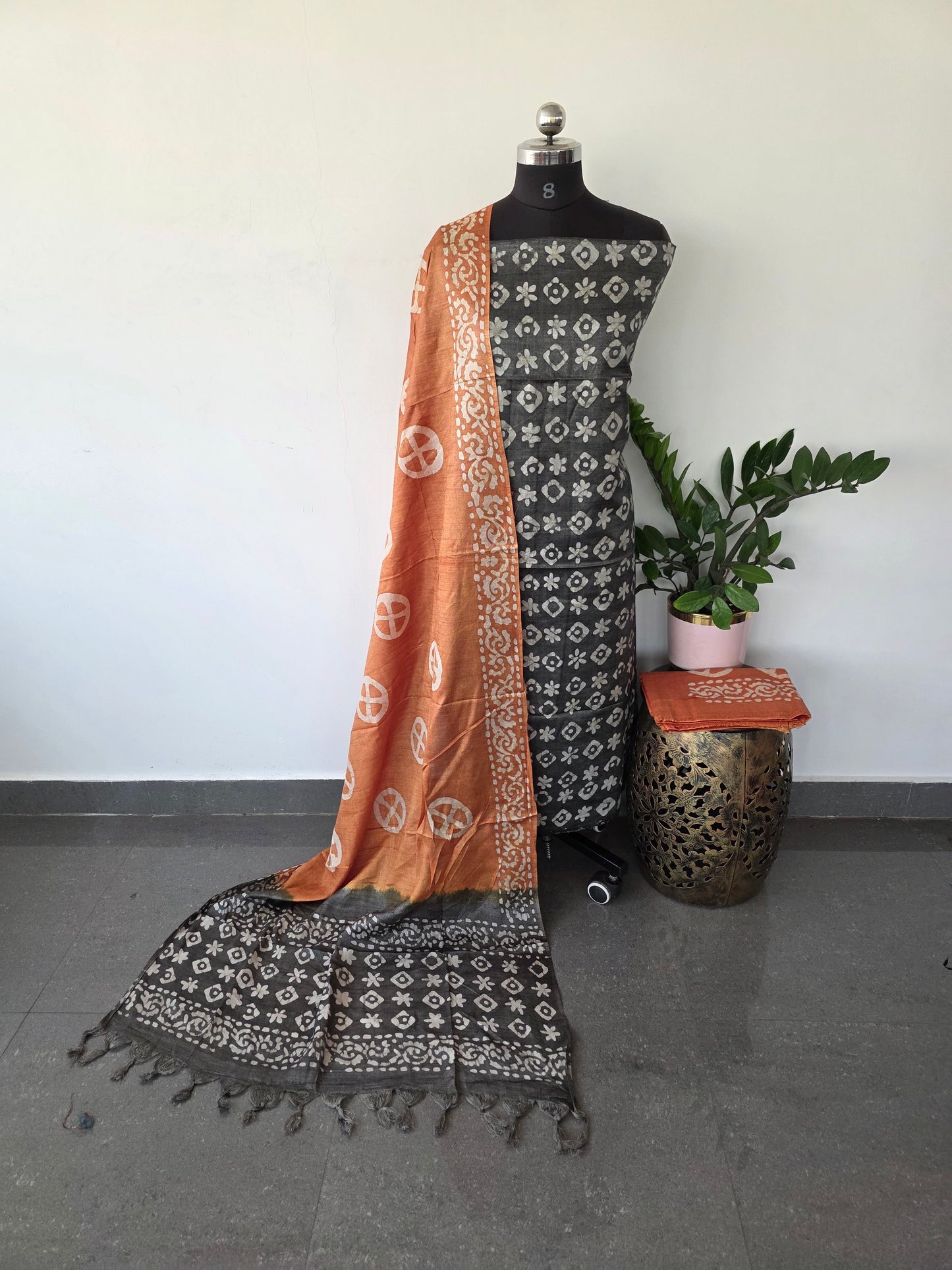 Bhagalpuri batik salwar set - BA37