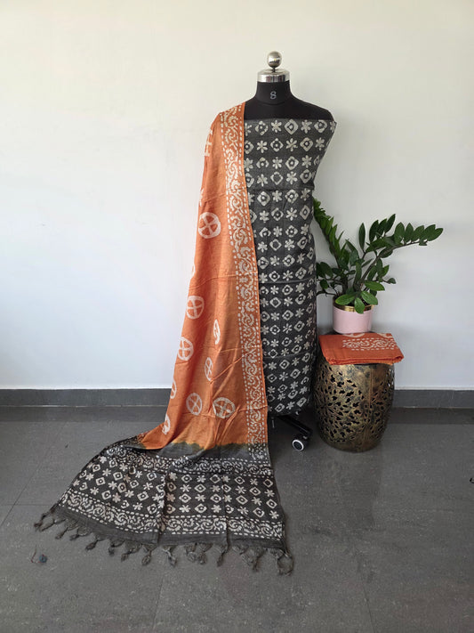 Bhagalpuri batik salwar set - BA37