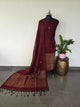 Premium handloom linen jamdhani set - JMM40
