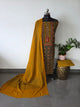 Premium ajrakh cotton with handwork mirror yoke salwar set - AS46