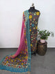Kalahasthi Handcrafted Penkalamkari bangalore silk set -KH266