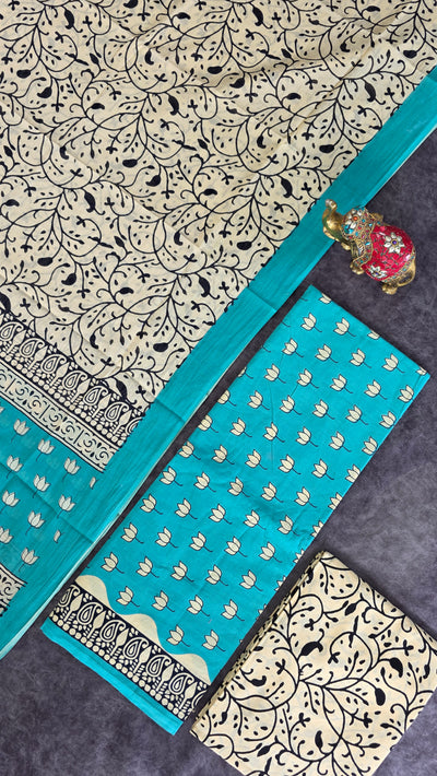 Handblock jaipuri pure cotton set -JA916