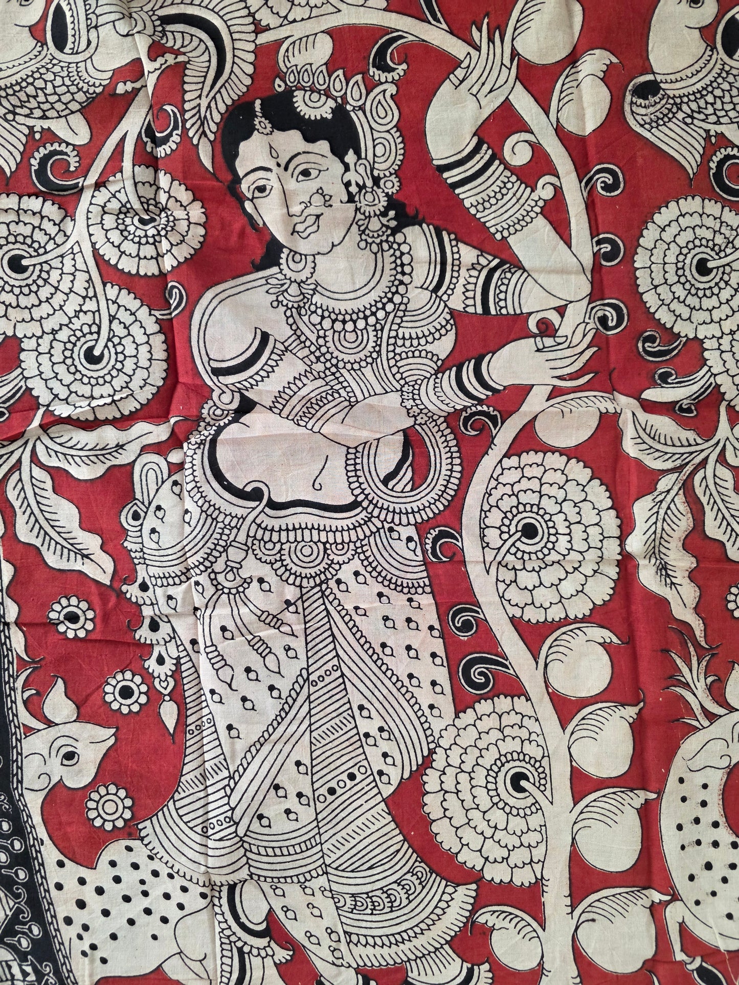 Pure Kalamkari Cotton Salwar Set (2.5 Metres) - Ak365