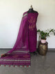 Semi muslin jamdhani salwar set - JMM482