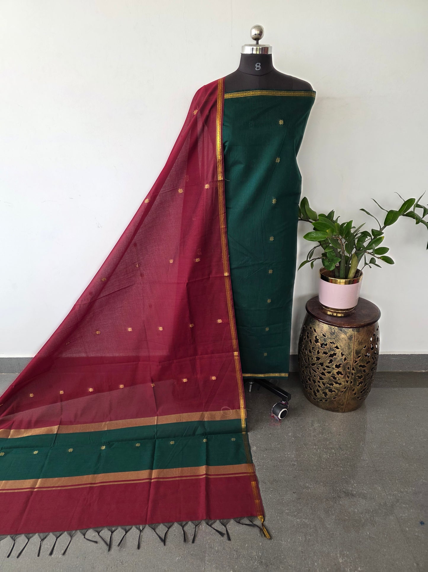 Semi Maheshwari silk salwar set - SM153