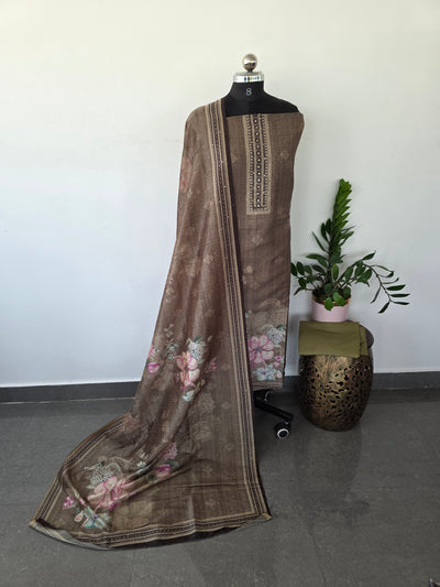 Premium semi tussar silk set - CLA280