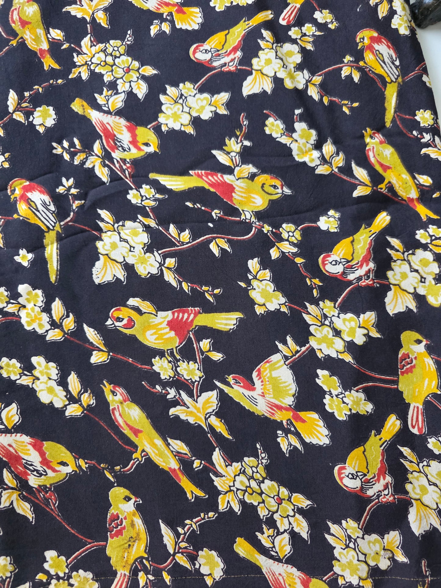 Pure chennuri silk kalamkari running material  ( 0.5 mtrs  ) - RN3