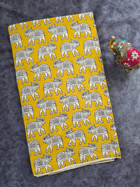 Pure kalamkari cotton running material (0.5mtr)-DK145