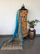 Kalahasthi Handcrafted Penkalamkari bangalore silk set -KH286