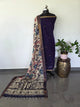 Fusion Narayanapet with handcrafted chennuri silk kalamkari duppatta  - NA511