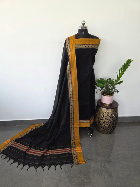 Premium narayanapet salwar set with elephant border (4.5 meters)- NA55