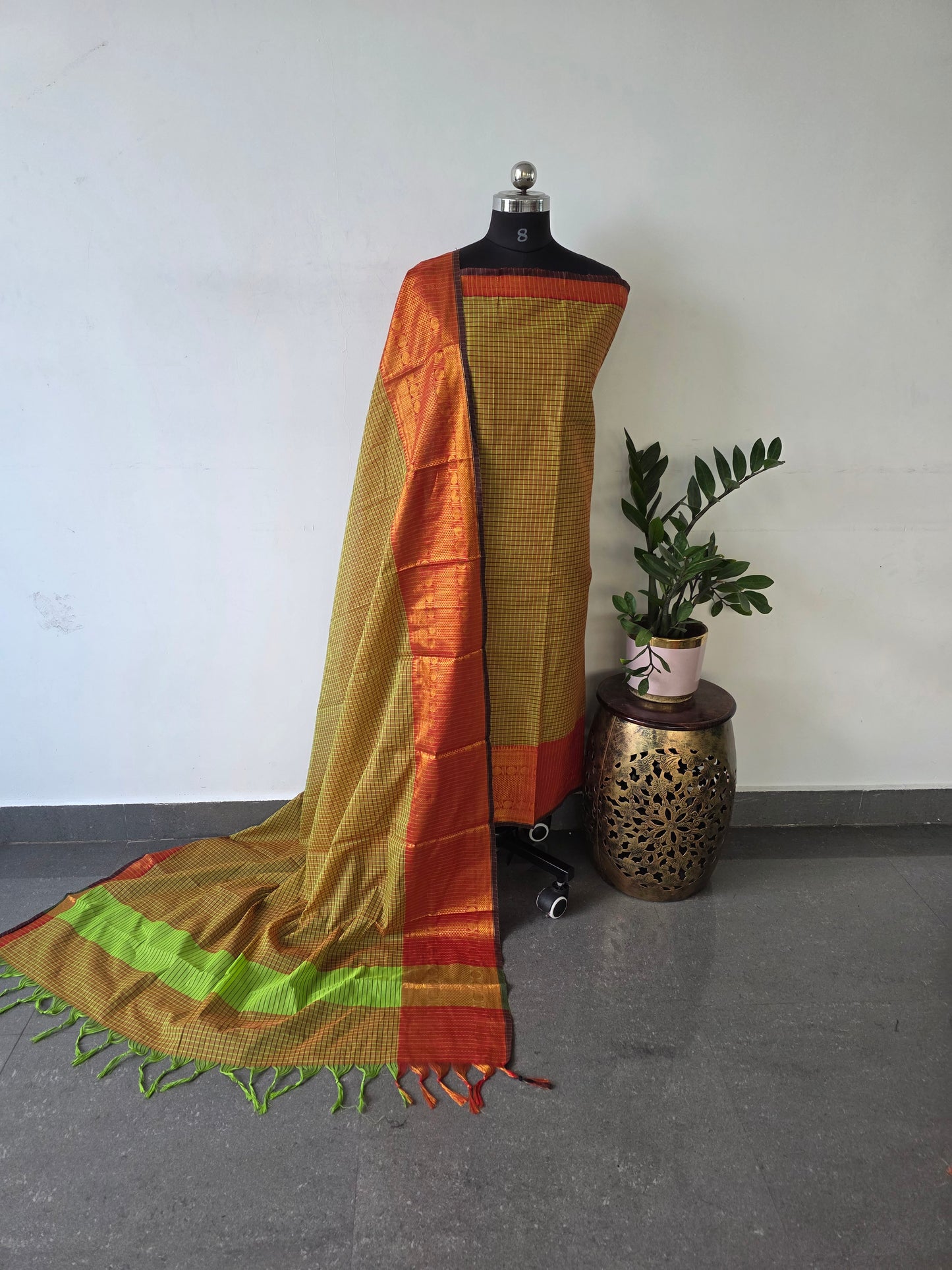 Premium kanchi cotton ( 2 pc set ) - KCS6