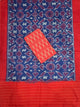 Ikkat cotton with Handloom Mercerised ikkat duppatta - WW851