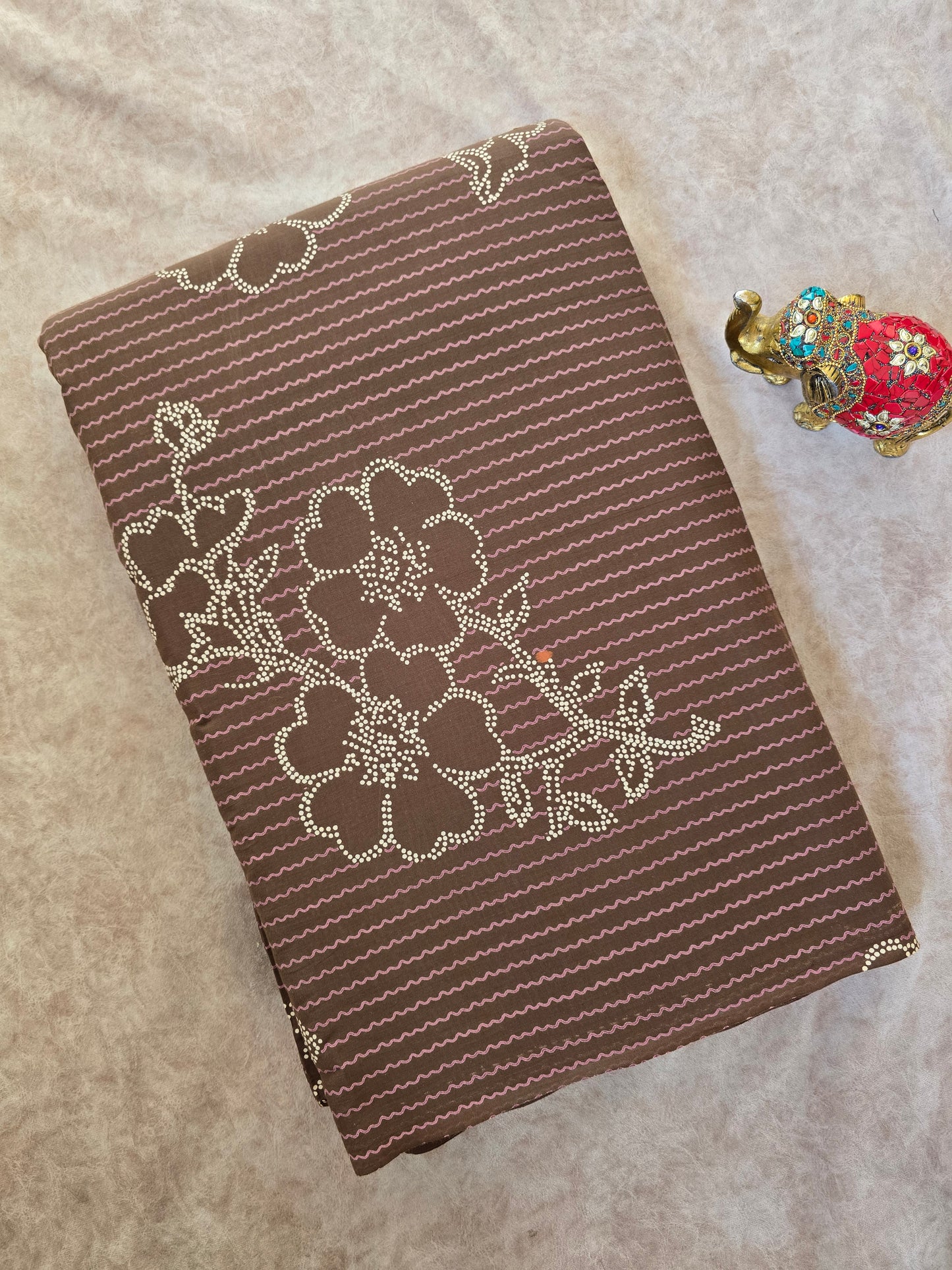 Jaipuri pure cotton running material (0.5 mtrs)-JA328