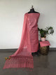 Bhagalpuri katan weaving set with cutwork dupatta - BA577